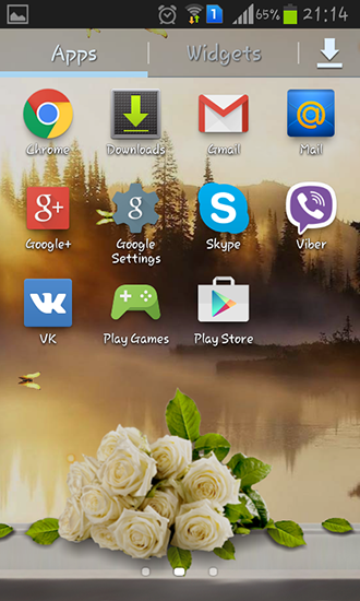 La captura de pantalla Rosa: Mañana de verano para celular y tableta.