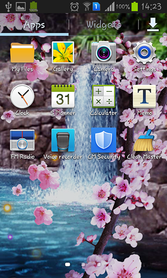 La captura de pantalla Sakura: Cascada para celular y tableta.