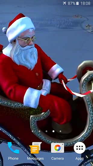 La captura de pantalla Santa Claus 3D para celular y tableta.