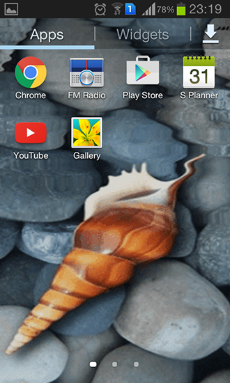 La captura de pantalla Concha marina para celular y tableta.