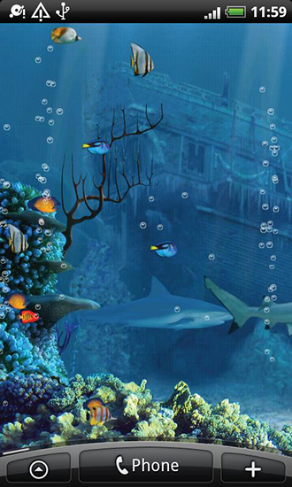 La captura de pantalla Arrecife de tiburones para celular y tableta.
