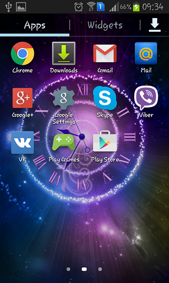 La captura de pantalla Relojes luminosos para celular y tableta.