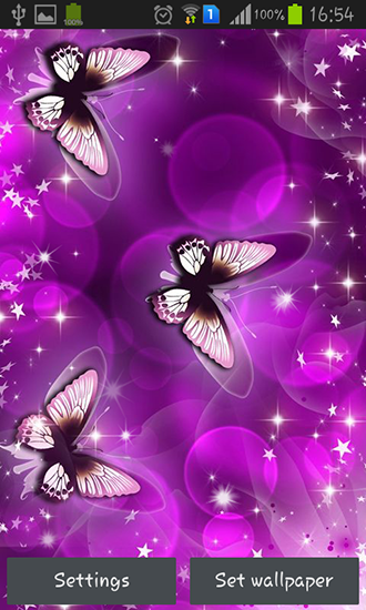 La captura de pantalla Mariposas brillantes para celular y tableta.