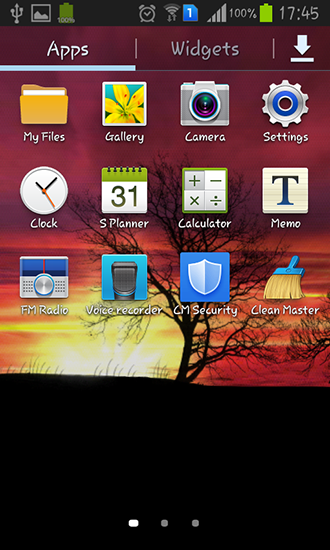 La captura de pantalla Silueta para celular y tableta.