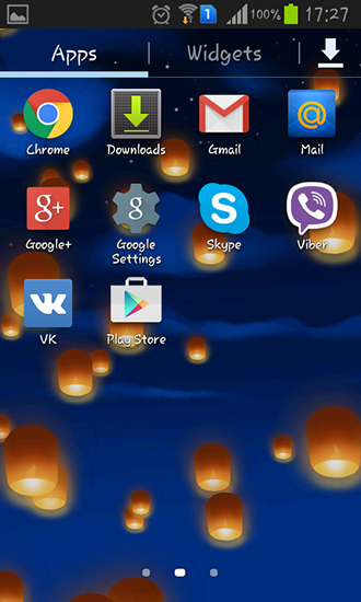 La captura de pantalla Linternas del cielo para celular y tableta.