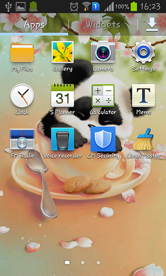 La captura de pantalla Panda soñolienta para celular y tableta.
