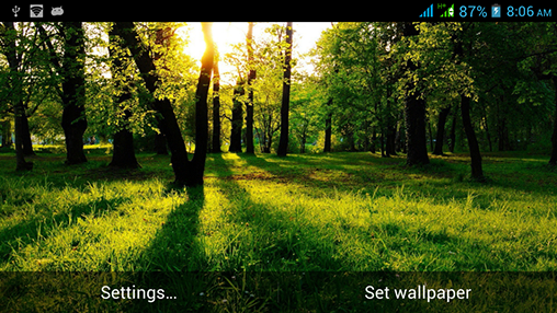La captura de pantalla Hermosa naturaleza para celular y tableta.