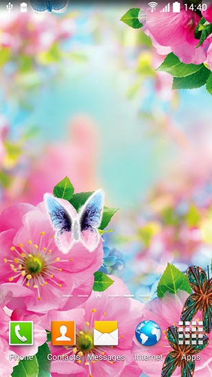 La captura de pantalla Flores de primavera 3D para celular y tableta.