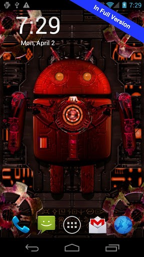 La captura de pantalla Steampunk droid para celular y tableta.