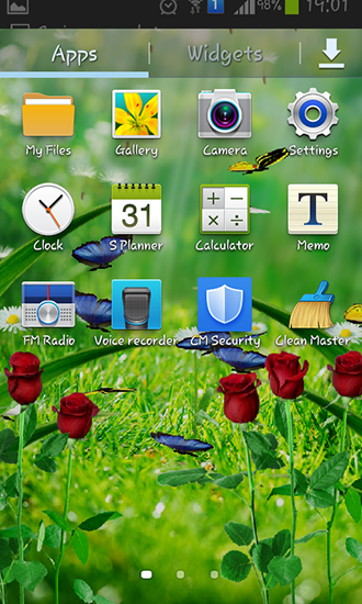 La captura de pantalla Jardín de verano para celular y tableta.
