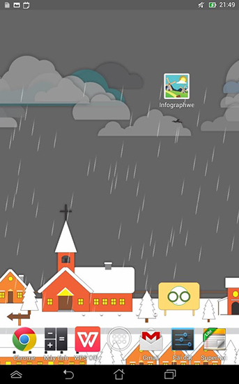 La captura de pantalla Paisaje de la historieta para celular y tableta.