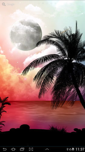 La captura de pantalla Noche tropical para celular y tableta.