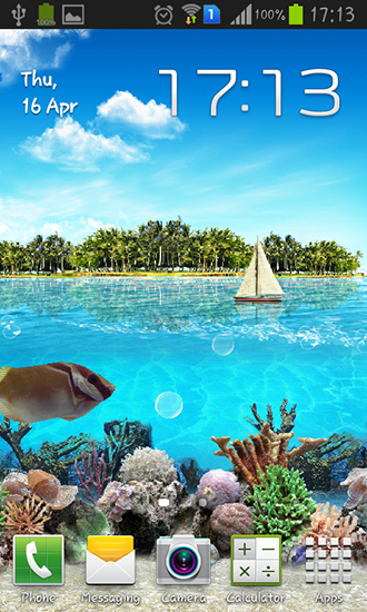 La captura de pantalla Océano tropical para celular y tableta.