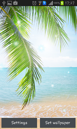 La captura de pantalla Playa tropical  para celular y tableta.