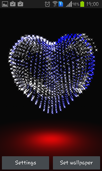 La captura de pantalla Día de San Valentín: Corazón 3D para celular y tableta.