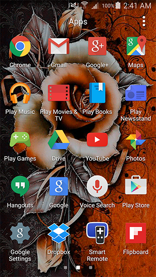 La captura de pantalla Flor de la vendimia para celular y tableta.