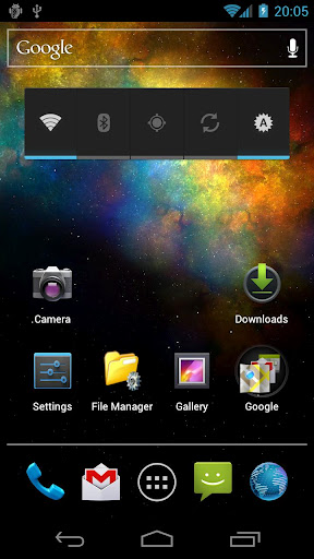 La captura de pantalla Galaxia de vórtice para celular y tableta.
