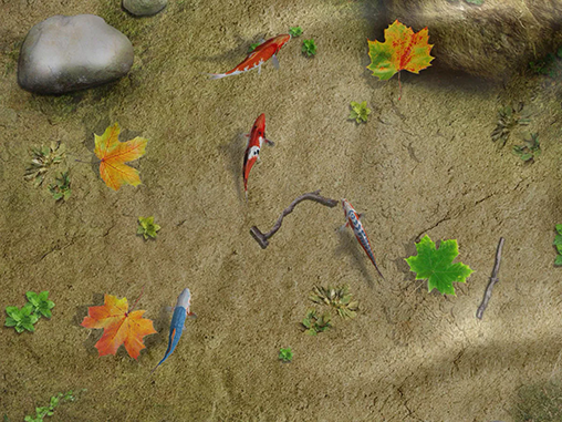 La captura de pantalla Estanque con peces koi para celular y tableta.