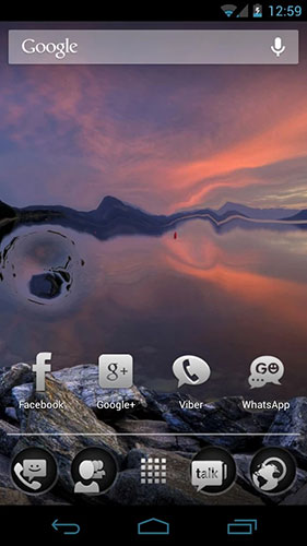 La captura de pantalla Waterize para celular y tableta.