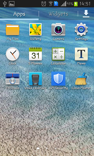 La captura de pantalla Olas en la playa  para celular y tableta.