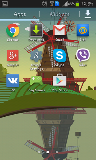 La captura de pantalla Molino de viento y estanque para celular y tableta.