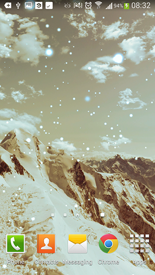 La captura de pantalla Montañas invernales  para celular y tableta.