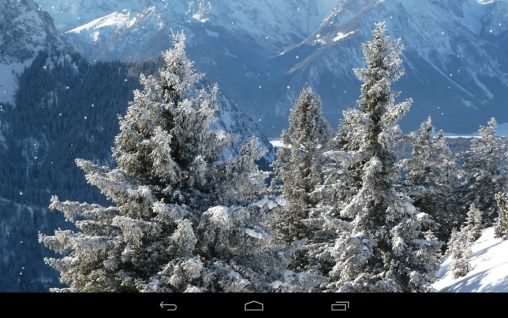 La captura de pantalla Montañas de invierno  para celular y tableta.