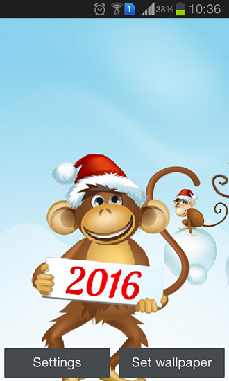 La captura de pantalla Año del mono para celular y tableta.