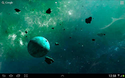 La captura de pantalla Asteroides 3D para celular y tableta.