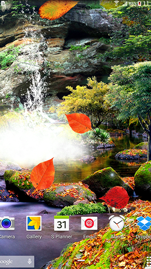 Cascada de otoño 3D