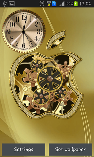 Reloj de manzana de oro
