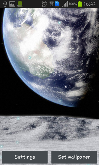 Vista de la Tierra desde la Luna 