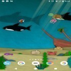 Además de los fondos de pantalla animados para Android Nubes del espacio 3D, descarga la apk gratis de los salvapantallas Mar de papel .