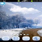 Además de los fondos de pantalla animados para Android Onda, descarga la apk gratis de los salvapantallas Nevadas de invierno .
