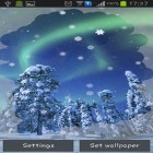 Además de los fondos de pantalla animados para Android Snowboarding, descarga la apk gratis de los salvapantallas Aurora: Invierno.