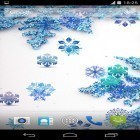Además de los fondos de pantalla animados para Android Bosque HD, descarga la apk gratis de los salvapantallas Copos de nieve hermosos.