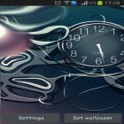 Además de los fondos de pantalla animados para Android Relojes de arco iris , descarga la apk gratis de los salvapantallas Relojes negros .