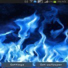 Además de los fondos de pantalla animados para Android Arboles de primavera, descarga la apk gratis de los salvapantallas Llama azul .