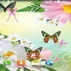 Además de los fondos de pantalla animados para Android Mi flor , descarga la apk gratis de los salvapantallas Mariposas.