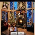 Además de los fondos de pantalla animados para Android , descarga la apk gratis de los salvapantallas Chimenea de la Navidad.