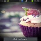Además de los fondos de pantalla animados para Android Mariposas y flores 3D, descarga la apk gratis de los salvapantallas Muffins.