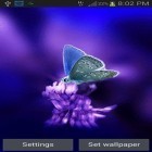 Además de los fondos de pantalla animados para Android Luna y estrellas, descarga la apk gratis de los salvapantallas Mariposa linda .