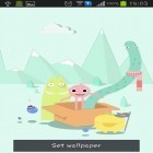 Además de los fondos de pantalla animados para Android Noche lluviosa , descarga la apk gratis de los salvapantallas Monstruos simpáticos .
