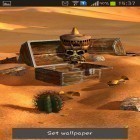 Además de los fondos de pantalla animados para Android Jalea y caramelos , descarga la apk gratis de los salvapantallas Desierto de tesoros.