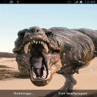 Además de los fondos de pantalla animados para Android Olas de neón  , descarga la apk gratis de los salvapantallas Dinosaurios.