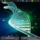 Además de los fondos de pantalla animados para Android Hojas de hiedra , descarga la apk gratis de los salvapantallas ADN.