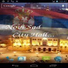 Además de los fondos de pantalla animados para Android Koi, descarga la apk gratis de los salvapantallas Bandera de Serbia  3D.