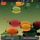 Además de los fondos de pantalla animados para Android Material, descarga la apk gratis de los salvapantallas Bolas coloridas voladoras .