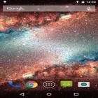 Además de los fondos de pantalla animados para Android Chimenea de vídeo HD, descarga la apk gratis de los salvapantallas Polvo galáctico .