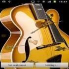 Además de los fondos de pantalla animados para Android Pingüino rechoncho, descarga la apk gratis de los salvapantallas Guitarra.